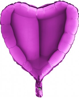 guirlande de ballons en forme de coeur déco mariage violet et
