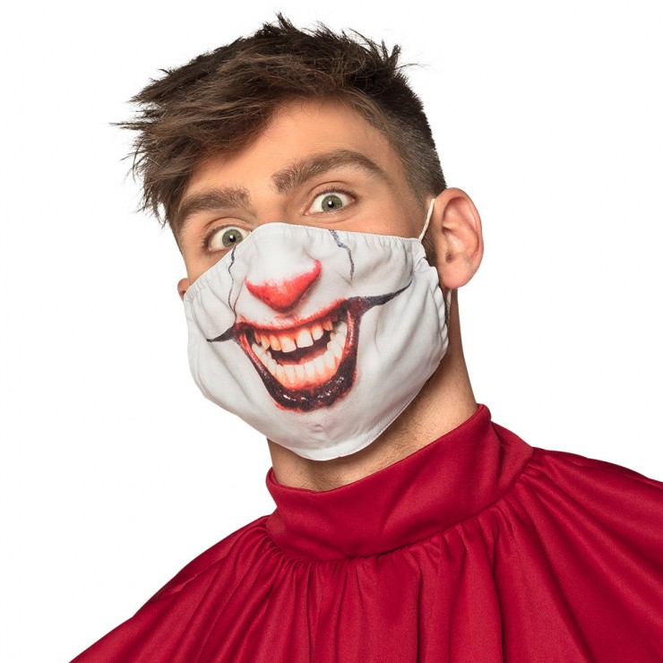 Masque facial clown tueur