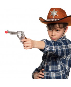 Pistolet de cowboy - Argenté
