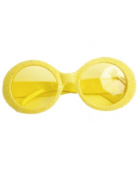 Lunettes disco jaunes