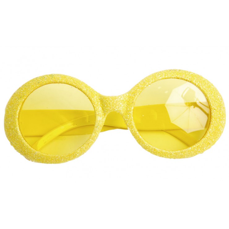 Lunettes disco jaunes