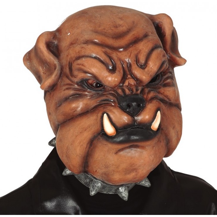 Masque bulldog latex pour adulte