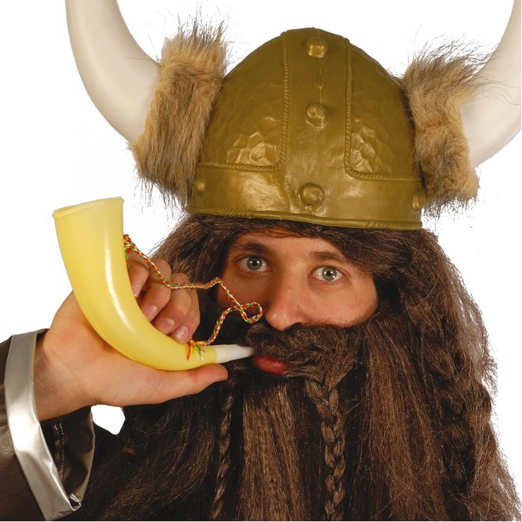 Accessoire de déguisement moustache rouge viking pour adulte - Fausse  moustache 