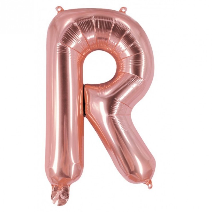 Ballon lettre R - Rose gold – La Boite à Dragées