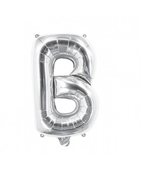 Ballon mylar lettre B argent 100cm