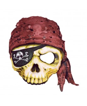 Demi masque pirate squelette enfant