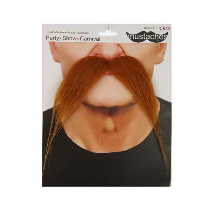 Moustache Gauloise rousse