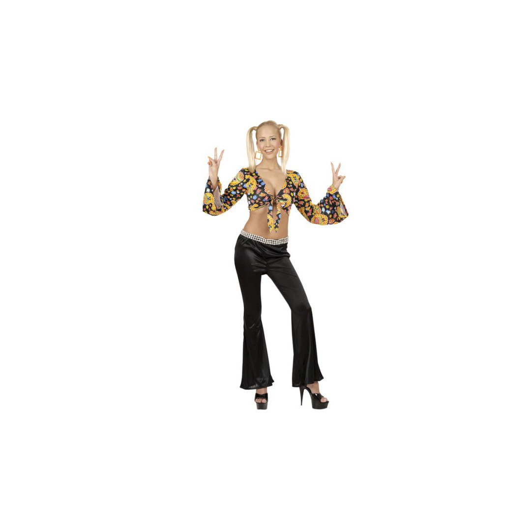 Pantalon Disco Femme Stretch - 2 Coloris au Choix