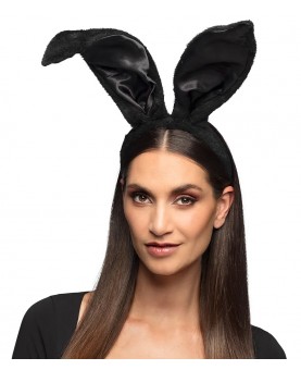 Grandes oreilles de lapin noires