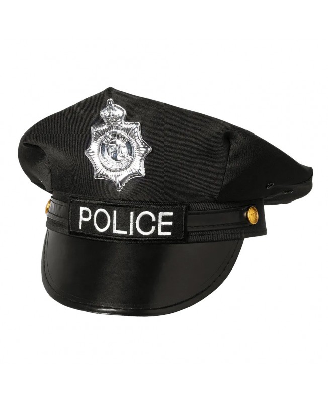 Casquette police noire adulte