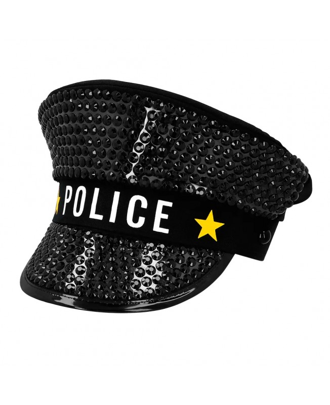 Casquette police sparkle adulte