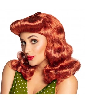 Perruque pin-up rousse