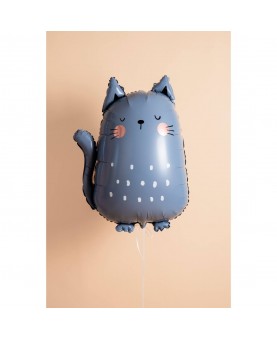 Ballon mylar chat gris 69 cm