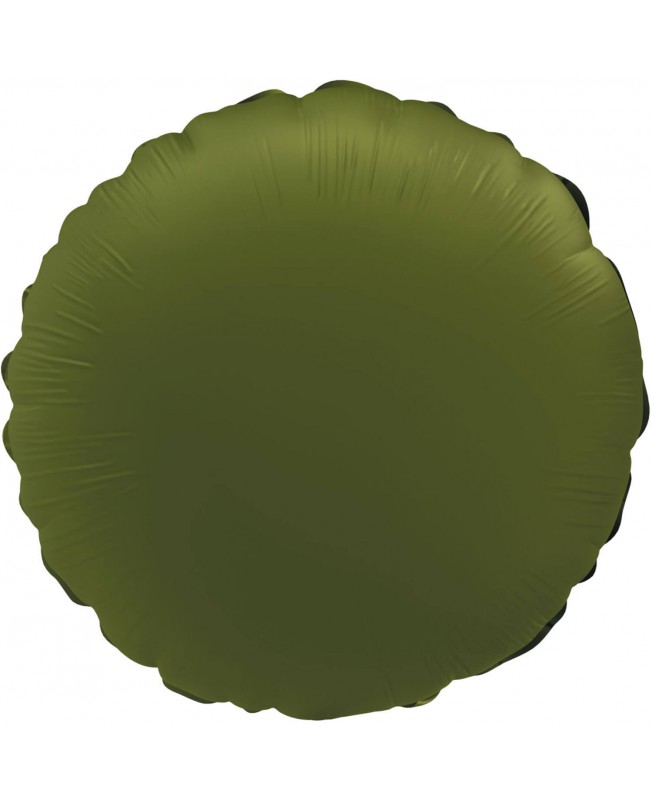 Ballon rond vert olive mat