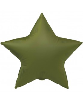 Ballon étoile vert olive mat