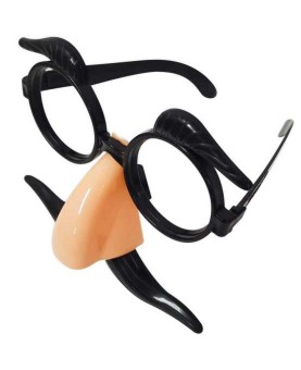 Lunettes avec nez et moustaches