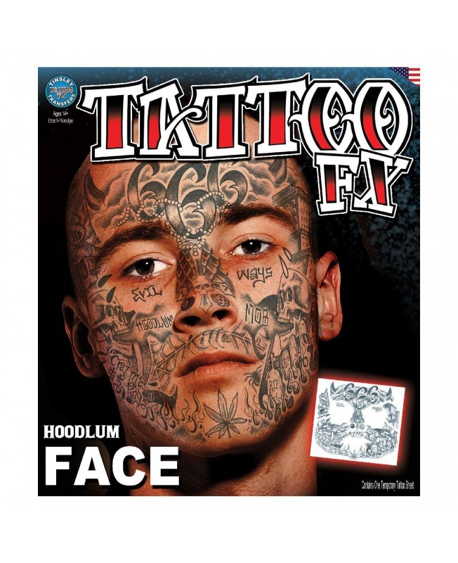 Kit tatouage de visage hoodlum