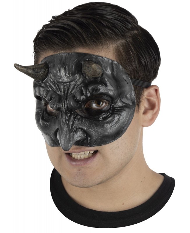 Demi masque devil black Ghoulish