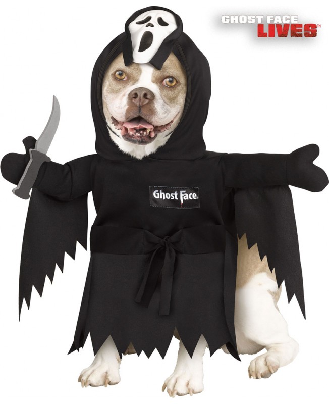 Costume ghost face pour chien