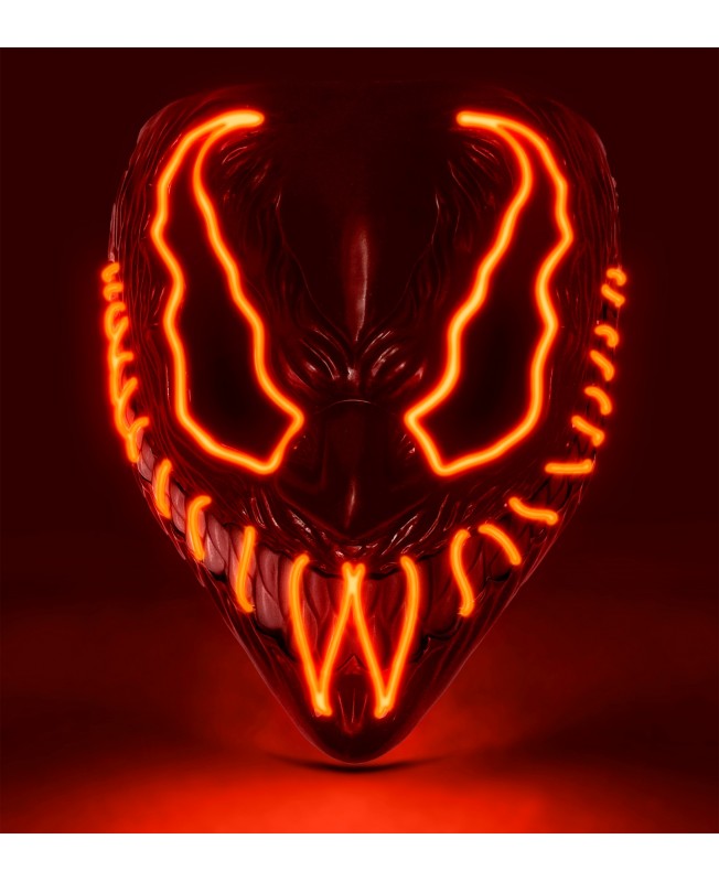 Masque de monstre à LED rouge