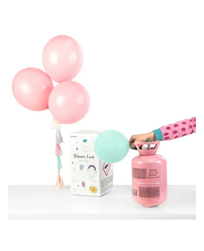 Bouteille hélium rose pour 30 ballons