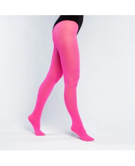 Collant Opaque rose fluo