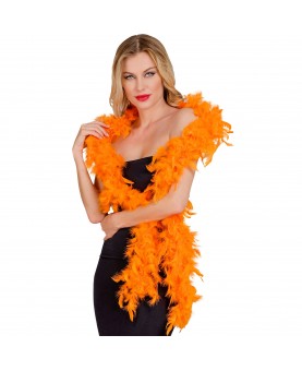 Boa à Plumes Orange