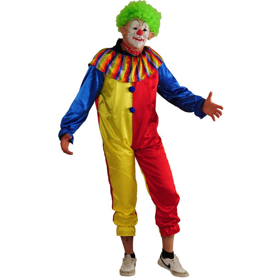Déguisement Homme - Clown - Combinaison et Chapeau - Taille au