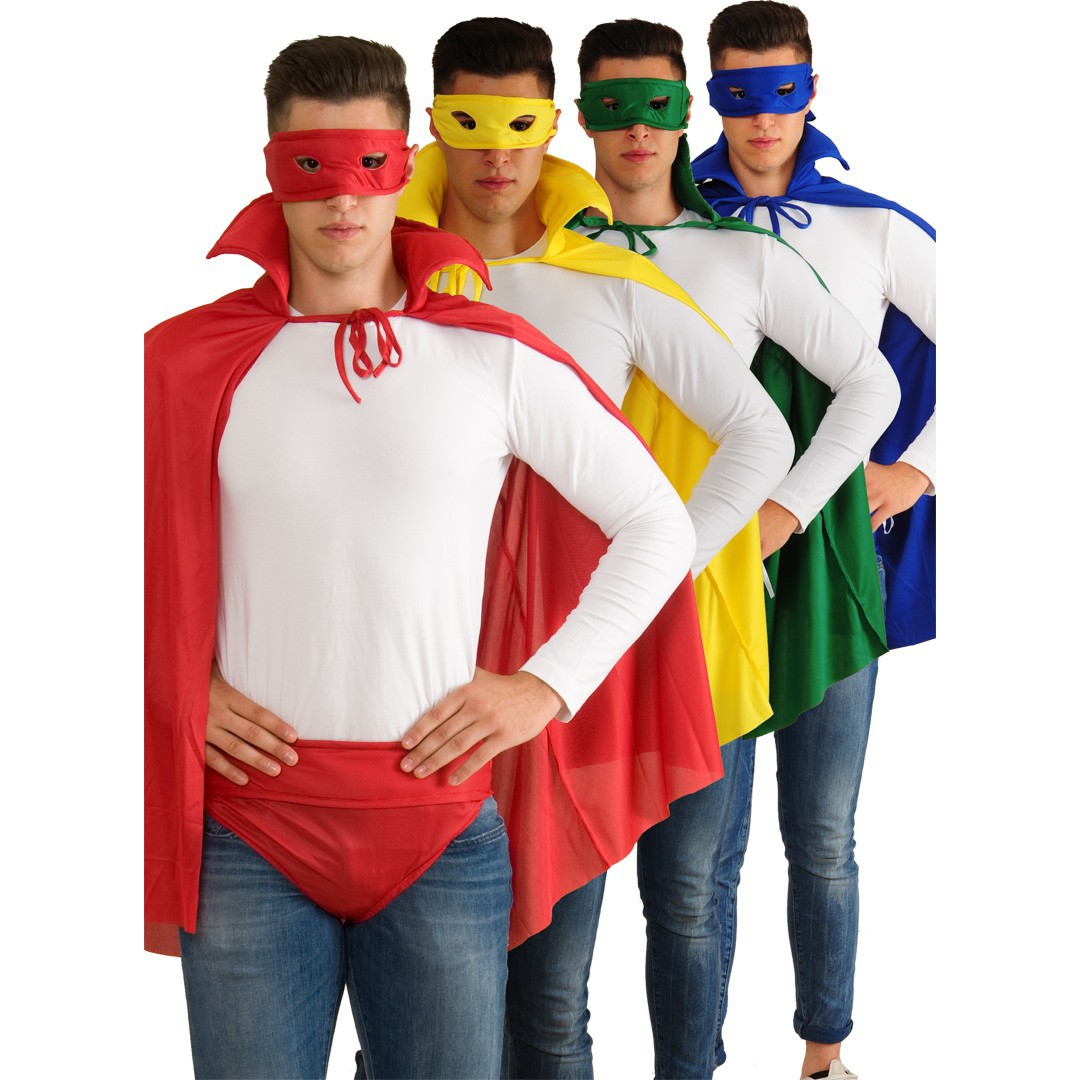 Kit super héros bleu adulte : Deguise-toi, achat de Accessoires