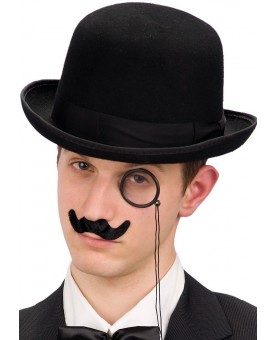 Gentleman escroc avec chapeau haut de forme et monocle' Autocollant