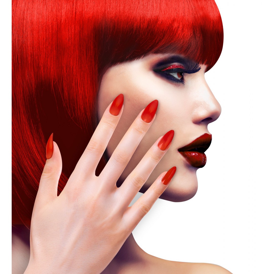 Faux ongles rouges